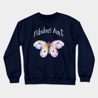 Fabulous Aunt Butterfly Crewneck Sweatshirt